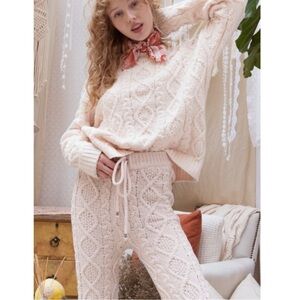 Cable Knit Chenille Sweater Set-LAST ONE ☝️